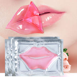 Korea grosir pribadi label logo alami organik Vegan kolagen hidrogel pelembab <span class=keywords><strong>Pink</strong></span> lembar bibir masker tidur massal - Product Image 1