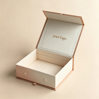 Boîtes rigides en carton pliables de luxe avec finition UV sélective magnétique pour emballage personnalisé de cosmétiques, cils, fond de teint et soins de la peau