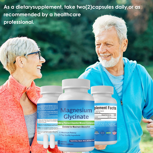 OLLI OEM/ODM Marque distributeur Fourniture d'usine Capsules de glycinate de magnésium biologique naturel halal Soulagement du stress - Product Image 2