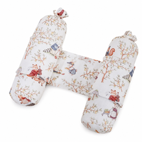 Ensemble de coussin de sommeil pour bébé en mousseline douce de style nordique, design en H réglable, coussin de confort pour nourrisson, lit de poussette anti-tirage