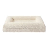 Fabrikneues rechteckiges ortho pä disches Barney-Hunde bett mit modernem wasserdichtem Liner Memory Foam Abnehmbarer Bezug im Karton verpackt