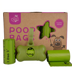 Fabricante OEM ODM de bolsas personalizadas para desechos de mascotas, bolsas compostables para excrementos de perro, soporte de plástico para bolsas de desechos de perro para marcas minoristas de productos para mascotas - Product Image 1