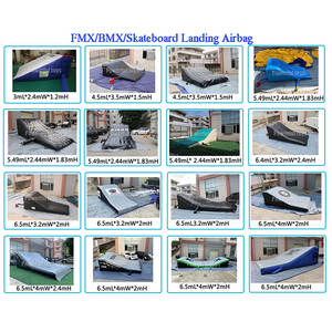 Tapis de chute gonflable léger pour <span class=keywords><strong>skatepark</strong></span> intérieur, usage commercial, pour skateboard, snowboard, ski, airbag de chute libre, cascades BMX - Product Image 6