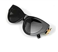 Lunettes de Soleil Ovales en Écaille de Tortue Sur Mesure de Haute Qualité, Lunettes de Soleil Elliptiques en Acétate Biodégradable Effet Œil de Chat LSM945