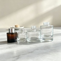 Diffuseur de parfum en verre fin décoratif pour la maison, flacon en verre vide pour le stockage de parfums, de fragrances et d'huiles essentielles