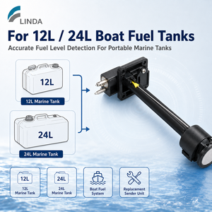 Linda Marine Fuel Tank Level Sensor for 12L 24L Portable Boat Fuel Tank <strong>Float</strong> Fuel Sending <strong>Unit</strong> - Product Image 2