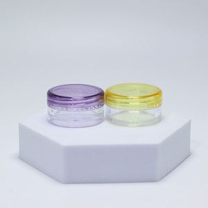 3g 5g Small Round <b>Clear</b> Cream Jar Plastic Pot Box Transparent Cosmetic Sample Container with Lids - Product Image 6