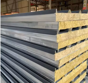 Panneau sandwich isolant en laine de roche de qualité professionnelle, <span class=keywords><strong>anti</strong></span>-corrosion, avec bordure en PU de 75 mm, pour entrepôts modernes aux Philippines - Product Image 3