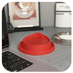 <span class=keywords><strong>Tapa</strong></span> Desechable Antiderrames de 90 mm para Vasos de Café, <span class=keywords><strong>Tapa</strong></span> Abatible de Plástico PP de Grado Alimenticio con Impresión de Logotipo Personalizado - Product Image 3