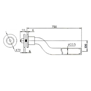 Zinc-Plated Truck Mudguard Support Installation Tube J Shape Truck <b>Bracket</b> - Product Image 4