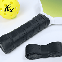 Poignée de pickleball perforée en cuir PU Absorption antidérapante de la sueur pour un contrôle supérieur pour les accessoires d'entraînement pour débutants