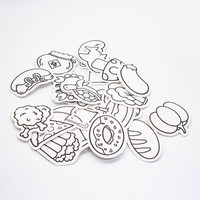 Bricolage, fournitures d'artisanat pour enfants, mousse magique, papier texturé, éponge de carte en cellulose blanche pour peinture acrylique