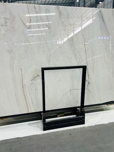 Dalles de marbre naturel Lhasa blanc poli, modernes, imperméables, grandes dimensions, avec garantie d'un an pour salle de bain, cuisine, hôtel (intérieur) - Product Image 1