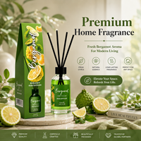 Diffuseur à bâtonnets 100ml Oud Bois de Santal Parfum Boisé Parfum d'Ambiance Maison Bâtonnets Longue Durée Désodorisant Huile Naturelle Cadeau de Luxe