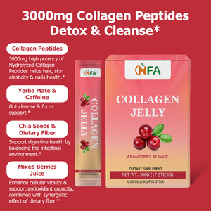 คอลลาเจนเจลลี่ฉลากส่วนตัว OEM พร้อมใยอาหารเสริม บำรุงผิวให้ยืดหยุ่น เล็บแข็งแรง ผมสุขภาพดี และข้อต่อที่เคลื่อนไหวได้ดี - Product Image 3