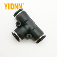 Connecteurs d'air PE 4mm 6mm 8mm 10 12MM Raccord pneumatique Connexion rapide Té de verrouillage par glissement Raccords de Tube de tuyau d'eau en plastique à 3 voies