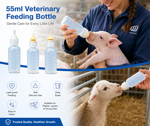 Biberon d'alimentation pour chiots WANJIA, distributeur de lait pour animaux avec tétine pour l'allaitement et l'alimentation des chiens, chats et chatons - Product Image 3