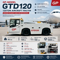 Tracteur d'avion de 120 tonnes alimenté par un moteur Cummins, transmission Dana, cabine fermée pour B737 A320