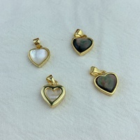 En gros Personnalisé Métal Vadrouille Perle Coquillage Coeur Pendentifs Charmes pour La Fabrication De Bijoux Bracelet Collier