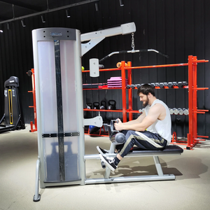 Máquina de fila sentada Lat Pull, equipo de fuerza de gimnasio comercial, construcción de acero, pila de peso de 100kg para <span class=keywords><strong>Polea</strong></span> alta trasera - Product Image 6