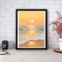 COOLEVE Kit DIY Créatif Japandi Personnalisé 30*40cm Peinture Diamant Carré Acrylique Complet pour Décoration Intérieure