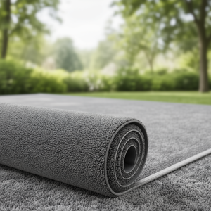 Metro Lineal Alfombra Gris 15 mm Larghezza 120 cm Rizo Vinilo - Product Image 3