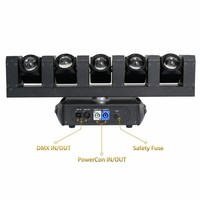 Barre de lumière LED mobile 5x60W RGBW 4-en-1 6x20W avec zoom pixel DMX512 pour scène, DJ, club, concert – Vente directe usine CE RoHS