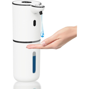 Distributeur de savon moussant automatique sans contact, écologique, 6 niveaux réglables, mains libres, rechargeable par USB, design moderne pour les toilettes - Product Image 1