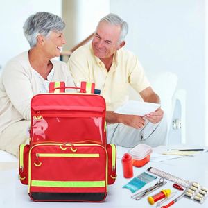 Free Sample Hot Selling Emergency Large Waterproof <b>Backpack</b> Red Doctor Pharmacy Medication Bags for <b>Nurse</b> - Product Image 5