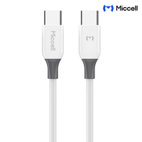 Cable Tipo-C al por Mayor de Miccell, Cable de Carga Rápida de 60W, Cable de Datos C a C, Cable de PVC para Teléfono Móvil