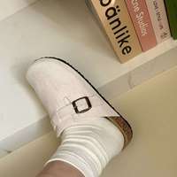 Chaussures d'été pour femmes à bout ouvert, légères, tendance, style coréen, à enfiler, à semelle épaisse, pour personnes pressées