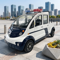 JINWO 48V 72V en option, Bus de patrouille électrique 4 places, moteur de montée 7000W, avec caisse de chargement, pour la sécurité des hôtels et des complexes, et les visites touristiques