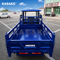 New High-Speed Adult Electric Motorcycle with Sidecar EEC Certified Closed Body Heavy Duty Cargo Vehicle 400kg Payload