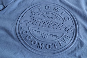 T-shirt personnalisé de haute qualité, nouveau design, uni, surdimensionné, lourd, graphique, luxe, impression 3D en relief pour hommes - Product Image 5