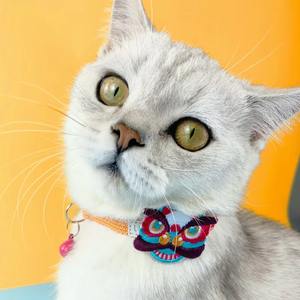 Collar de perro al por mayor, collar de perro personalizado de lujo suave ajustable de alta calidad con campana - Product Image 2