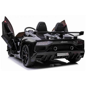 2 posti 24V auto Ride-on a batteria con telecomando 2.4G di colore nero per bambini 2-4 <span class=keywords><strong>anni</strong></span> per bambini 5-7 <span class=keywords><strong>anni</strong></span> - Product Image 4