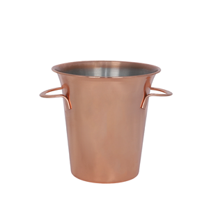 Mantiene las Bebidas Frías por Más Tiempo, Cubo de Hielo para Champán de Acero Inoxidable, Color Oro Rosa, Cubo de Doble Uso para Vino y Cerveza para Cenas - Product Image 2