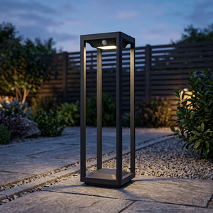 Lampes solaires pour pelouse Senlaier, silicium monocristallin, aluminium, IP65, étanches, éclairage LED extérieur pour jardin, angle de faisceau de 360°, 3500K, lumière chaude - Product Image 3