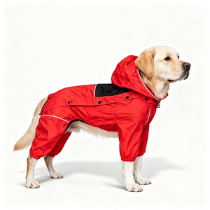 Impermeable para Perros de Cuatro Patas, con Capucha y Reflectante, Chaqueta Impermeable para Perros, Traje de Lluvia para Mascotas - Product Image 1
