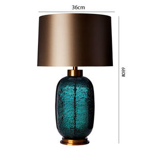 Moderne minimalist ische Wohnzimmer Nachttisch lampe Schlafzimmer Hotel Glas tisch lampe Glas Studien lampe American Light Luxus vase - Product Image 5