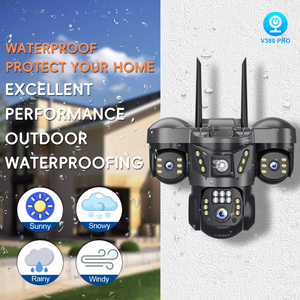 Cámara de Seguridad Exterior de Triple Lente y 3MP, IP66 Inalámbrica con Visión Nocturna, Seguimiento de Movimiento por IA, Audio Bidireccional, Cámara Web PTZ para el Hogar - Product Image 6