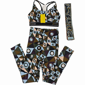 C2459 Casual Fashion Wholesale Female Designer <strong>Tie</strong> <strong>Dye</strong> Striped Design Sleeveless Women's <strong>Set</strong> - Product Image 4