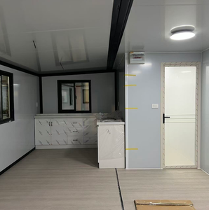 <span class=keywords><strong>Casa</strong></span> Modular Expandible de 2 Dormitorios Estilo Rústico, Cabaña Contenedor de 30 pies, Estilo Madera, Hoteles Retiro Forestal - Product Image 5