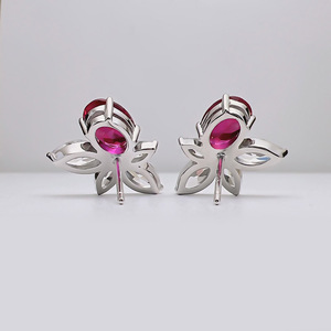 Orecchini a Perno Ovali Floreali da Donna, a Forma di Marquise, Geometrici, per Uso Quotidiano, Accessorio per Orecchie - Product Image 6