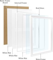 Cadre photo de diplôme moderne noir et blanc en bois avec support pour gland, pour affichage mural et sur table, pour photo de diplômé et souvenir avec gland