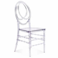 Chaises Phoenix en Résine Acrylique Transparente Empilables pour Mariages et Événements en Gros