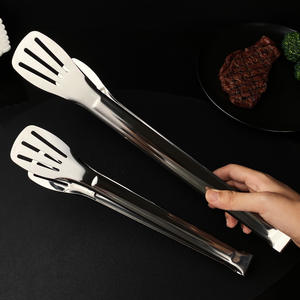 ที่คีบอาหารสแตนเลส 304 ขนาด 7 9 12 14 นิ้ว หลายขนาด สำหรับบาร์บีคิว สเต็ก ผัก น้ำแข็ง บุฟเฟ่ต์ ปลอดภัยสำหรับเครื่องล้างจาน - Product Image 2