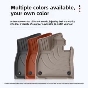Tapetes de Piso Semiabiertos de TPE en Negro y Naranja, Forro para Maletero, Específicos para Vehículos Li L6 PRO/MAX 2024-2026 - Product Image 2