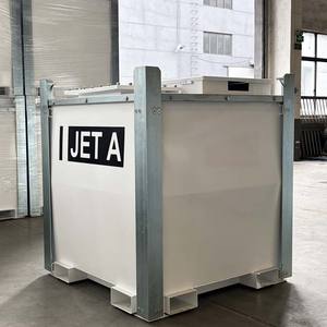 Réservoir de carburant mobile Sumac à double paroi en acier pour diesel et Jet A1 avec pompe pour ravitaillement sur site d'hélicoptères 1000L 3500L - Product Image 4