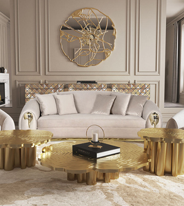 Italian Style Modern Light Luxury Elegant High End Design Premium <b>Materials</b> Living Room Furniture Soleil - Product Image 1